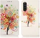 Sony Xperia 10 III Hoesje Portemonnee Book Case met Bloemen Print afbeelding 6