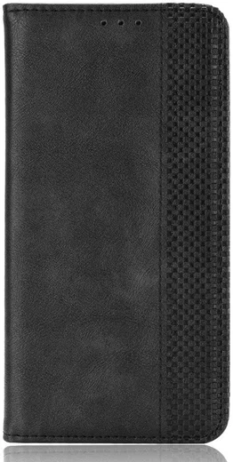 Sony Xperia 10 III Hoesje Book Case Vintage Portemonnee Zwart afbeelding 4