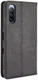 Sony Xperia 10 III Hoesje Book Case Vintage Portemonnee Zwart afbeelding 3