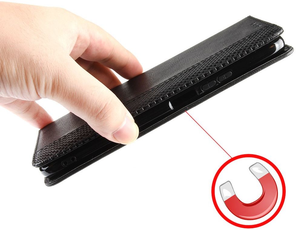 Sony Xperia 10 III Hoesje Book Case Vintage Portemonnee Zwart afbeelding 7