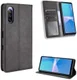 Sony Xperia 10 III Hoesje Book Case Vintage Portemonnee Zwart afbeelding 8