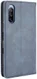 Sony Xperia 10 III Hoesje Book Case Vintage Portemonnee Blauw afbeelding 3