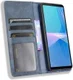 Sony Xperia 10 III Hoesje Book Case Vintage Portemonnee Blauw afbeelding 2