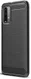 Xiaomi Redmi 9T Hoesje Geborsteld TPU Flexibele Back Cover Zwart afbeelding 1