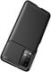 Xiaomi Redmi 9T Hoesje Siliconen Carbon TPU Back Cover Zwart afbeelding 10