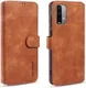 Xiaomi Redmi 9T Hoesje Retro Wallet Book Case Bruin afbeelding 4