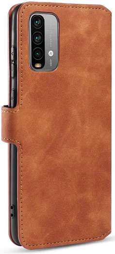Xiaomi Redmi 9T Hoesje Retro Wallet Book Case Bruin afbeelding 12