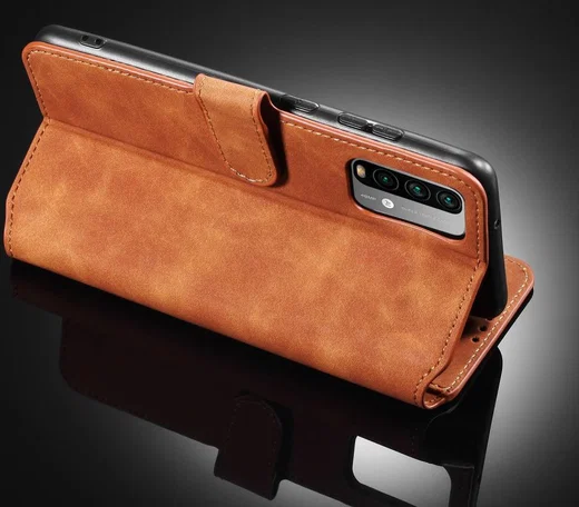 Xiaomi Redmi 9T Hoesje Retro Wallet Book Case Bruin afbeelding 6