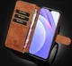 Xiaomi Redmi 9T Hoesje Retro Wallet Book Case Bruin afbeelding 8