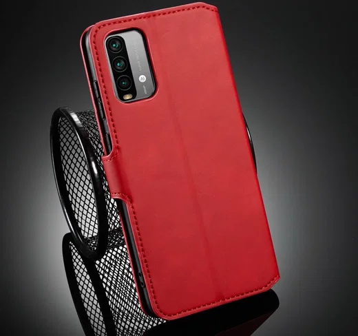 Xiaomi Redmi 9T Hoesje Retro Wallet Book Case Rood afbeelding 9