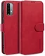 Xiaomi Redmi 9T Hoesje Retro Wallet Book Case Rood afbeelding 2