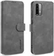 Xiaomi Redmi 9T Hoesje Retro Wallet Book Case Grijs afbeelding 4