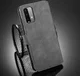 Xiaomi Redmi 9T Hoesje Retro Wallet Book Case Grijs afbeelding 9
