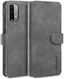 Xiaomi Redmi 9T Hoesje Retro Wallet Book Case Grijs afbeelding 2