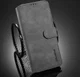 Xiaomi Redmi 9T Hoesje Retro Wallet Book Case Grijs afbeelding 10