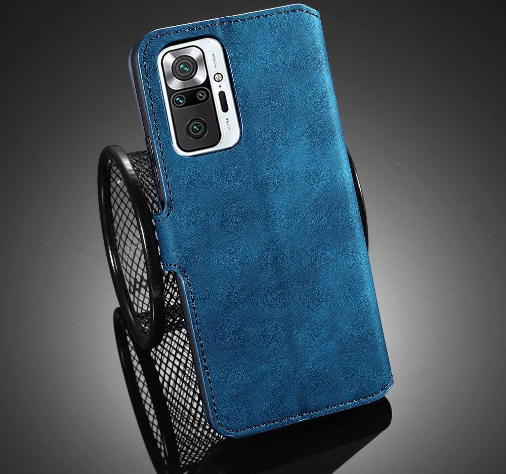 Xiaomi Redmi Note 10 Pro Hoesje Retro Wallet Book Case Blauw afbeelding 10