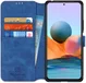 Xiaomi Redmi Note 10 Pro Hoesje Retro Wallet Book Case Blauw afbeelding 1