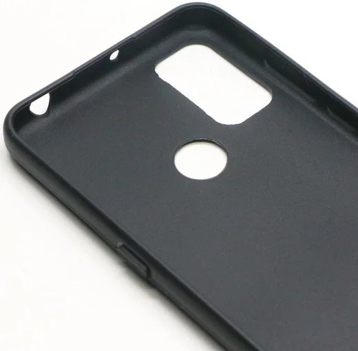 Alcatel 1S / 3L (2021) Hoesje Dun TPU Matte Back Cover Zwart afbeelding 5