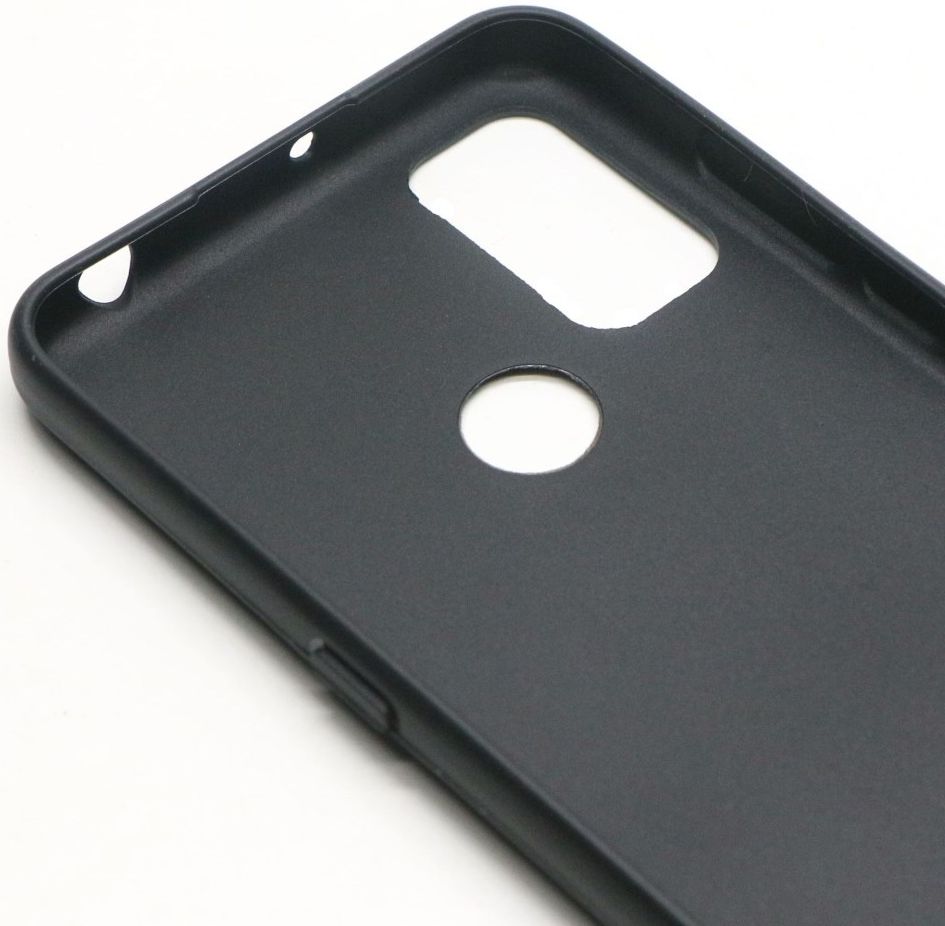 Alcatel 1S / 3L (2021) Hoesje Dun TPU Matte Back Cover Zwart afbeelding 6