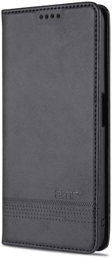 AZNS Oppo A74 5G Hoesje Portemonnee Book Case Kunstleer Zwart afbeelding 2