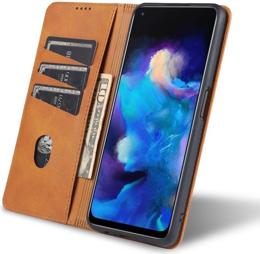 AZNS Oppo A74 5G Hoesje Portemonnee Book Case Kunstleer Blauw afbeelding 6