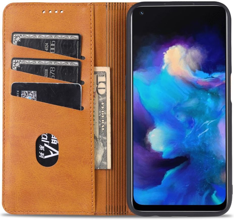 AZNS Oppo A74 5G Hoesje Portemonnee Book Case Kunstleer Blauw afbeelding 8
