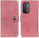 Oppo A54 5G / A74 5G Hoesje Portemonnee met Drukknoop Sluiting Roze afbeelding 5