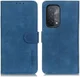 KHAZNEH Oppo A54 5G / A74 5G Hoesje Retro Wallet Book Case Blauw afbeelding 8