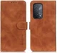 KHAZNEH Oppo A54 5G / A74 5G Hoesje Retro Wallet Book Case Bruin afbeelding 5