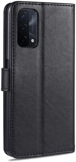 AZNS Oppo A74 5G Hoesje Portemonnee Book Case Zwart afbeelding 4