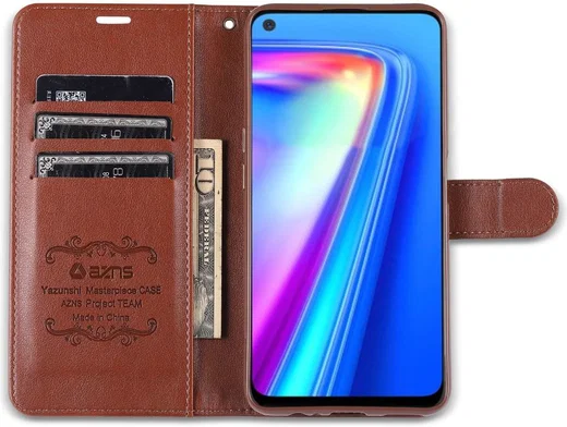 AZNS Oppo A74 5G Hoesje Portemonnee Book Case Zwart afbeelding 3