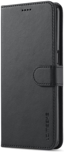 LC.IMEEKE Oppo A54 / A74 5G Hoesje Book Case Kunst Leer Zwart afbeelding 2