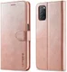LC.IMEEKE Oppo A54 5G / A74 5G Hoesje Book Case Kunst Leer Roze Goud afbeelding 4