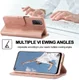 LC.IMEEKE Oppo A54 5G / A74 5G Hoesje Book Case Kunst Leer Roze Goud afbeelding 7