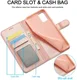LC.IMEEKE Oppo A54 5G / A74 5G Hoesje Book Case Kunst Leer Roze Goud afbeelding 8