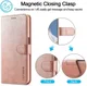 LC.IMEEKE Oppo A54 5G / A74 5G Hoesje Book Case Kunst Leer Roze Goud afbeelding 9