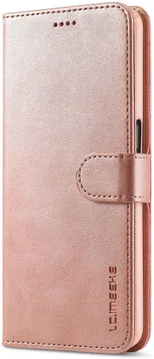 LC.IMEEKE Oppo A54 5G / A74 5G Hoesje Book Case Kunst Leer Roze Goud
