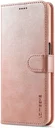 LC.IMEEKE Oppo A54 5G / A74 5G Hoesje Book Case Kunst Leer Roze Goud