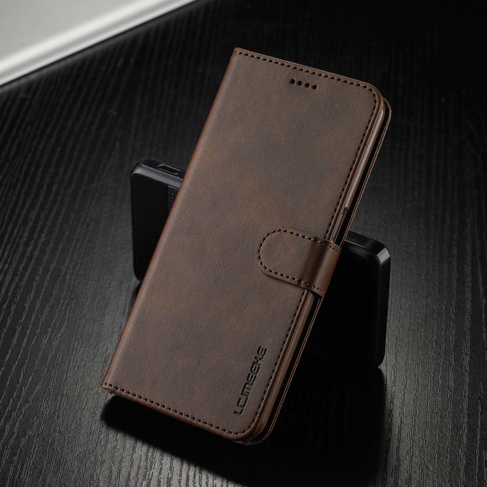 LC.IMEEKE Oppo A54 5G / A74 5G Hoesje Book Case Kunst Leer Bruin afbeelding 6