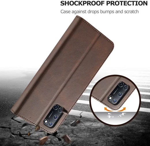 LC.IMEEKE Oppo A54 5G / A74 5G Hoesje Book Case Kunst Leer Bruin afbeelding 10