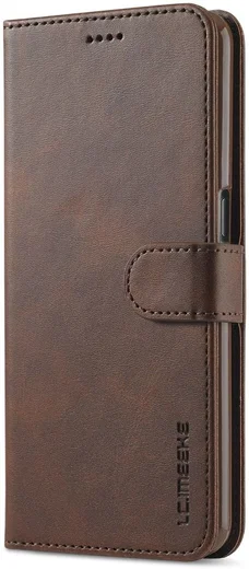 LC.IMEEKE Oppo A54 5G / A74 5G Hoesje Book Case Kunst Leer Bruin afbeelding 1