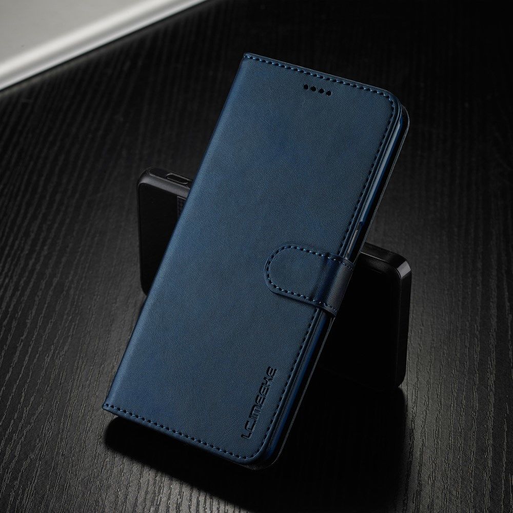 LC.IMEEKE Oppo A54 5G / A74 5G Hoesje Book Case Kunst Leer Blauw afbeelding 6