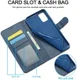 LC.IMEEKE Oppo A54 5G / A74 5G Hoesje Book Case Kunst Leer Blauw afbeelding 8