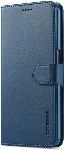 LC.IMEEKE Oppo A54 5G / A74 5G Hoesje Book Case Kunst Leer Blauw afbeelding 1