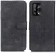 KHAZNEH Oppo A74 4G Hoesje Hoesje Retro Wallet Book Case Zwart afbeelding 2