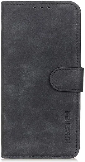 KHAZNEH Oppo A74 4G Hoesje Hoesje Retro Wallet Book Case Zwart afbeelding 4