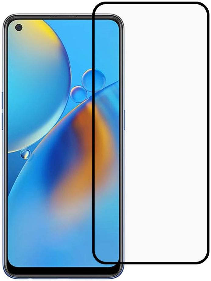 Oppo A74 4G Screenprotector Volledig Scherm Tempered Glass afbeelding 1