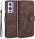 DG Ming OnePlus 9 Hoesje Retro Wallet Book Case Coffee afbeelding 2