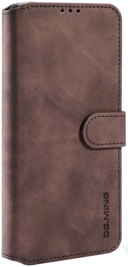 DG Ming OnePlus 9 Hoesje Retro Wallet Book Case Coffee afbeelding 4