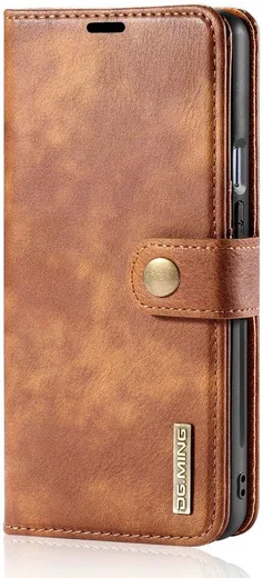 OnePlus 9 Hoesje 2-in-1 Book Case en Back Cover Bruin afbeelding 7